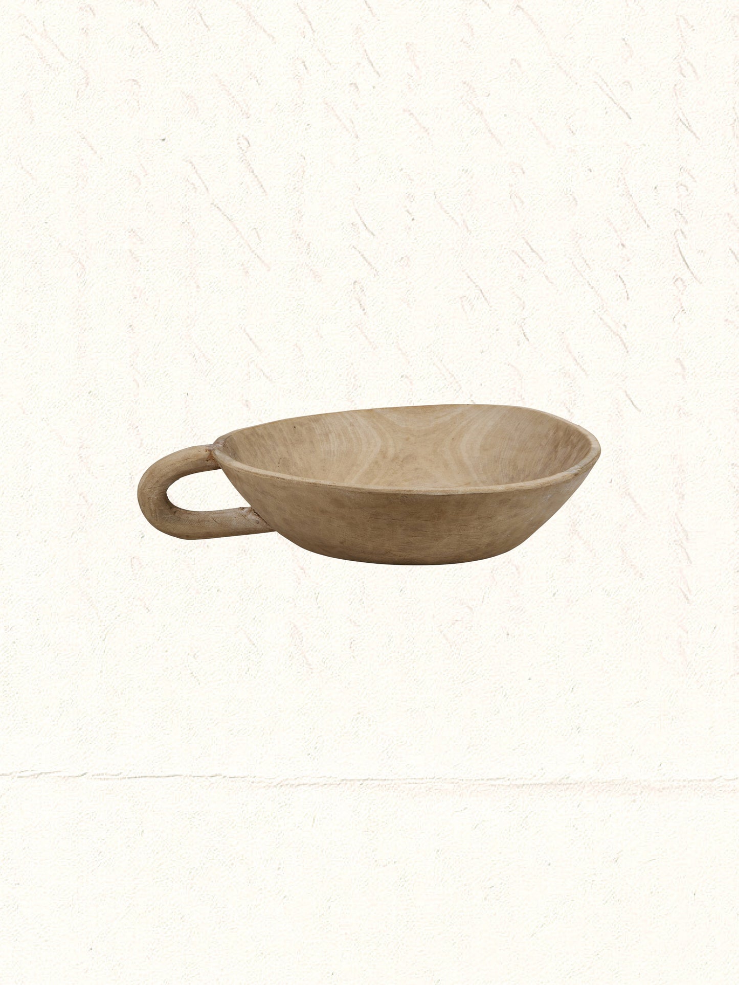 Vintage hand-carved Rajasthani wooden dough bowl, no. 1809