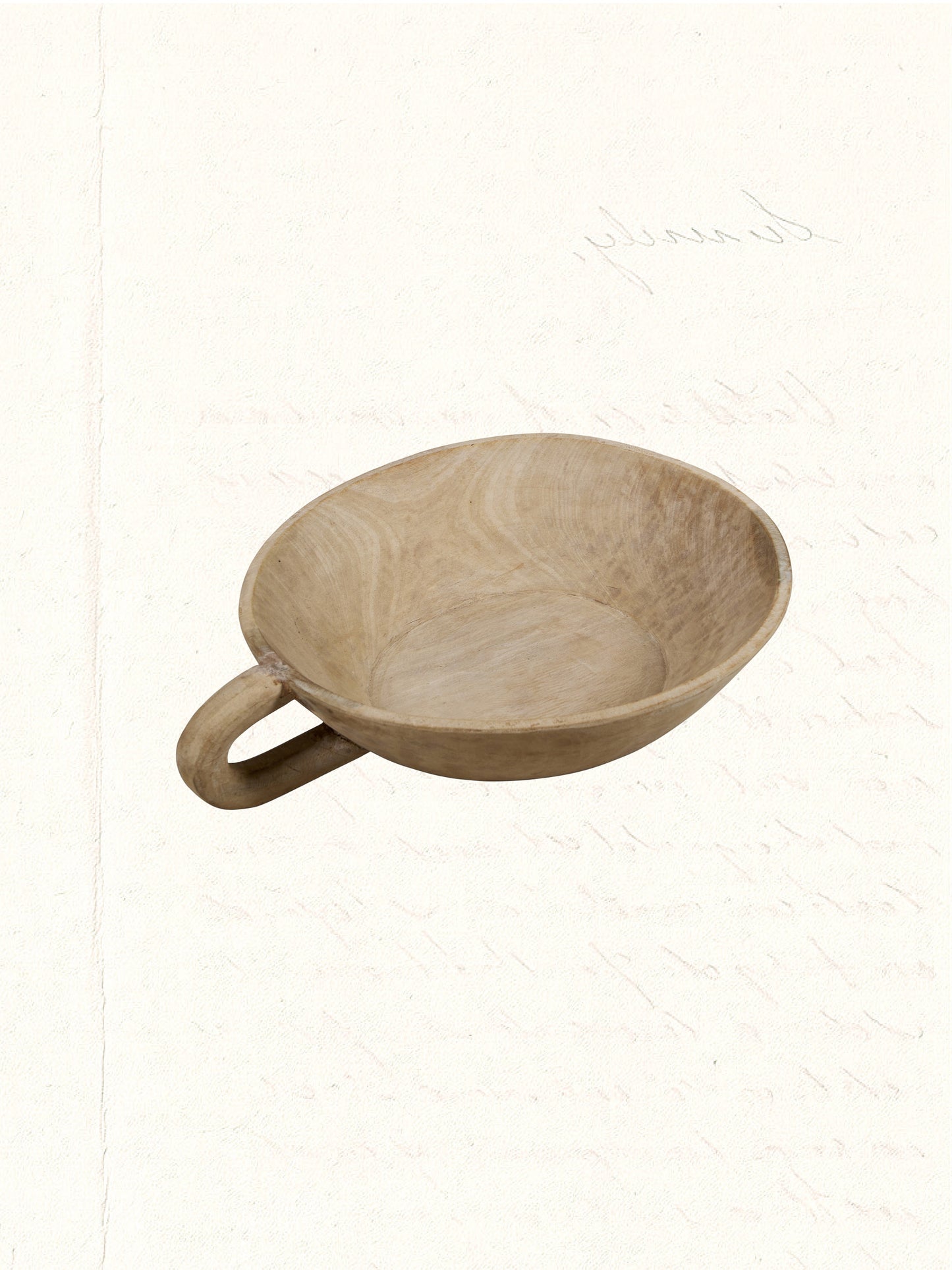 Vintage hand-carved Rajasthani wooden dough bowl, no. 1809 - view 3