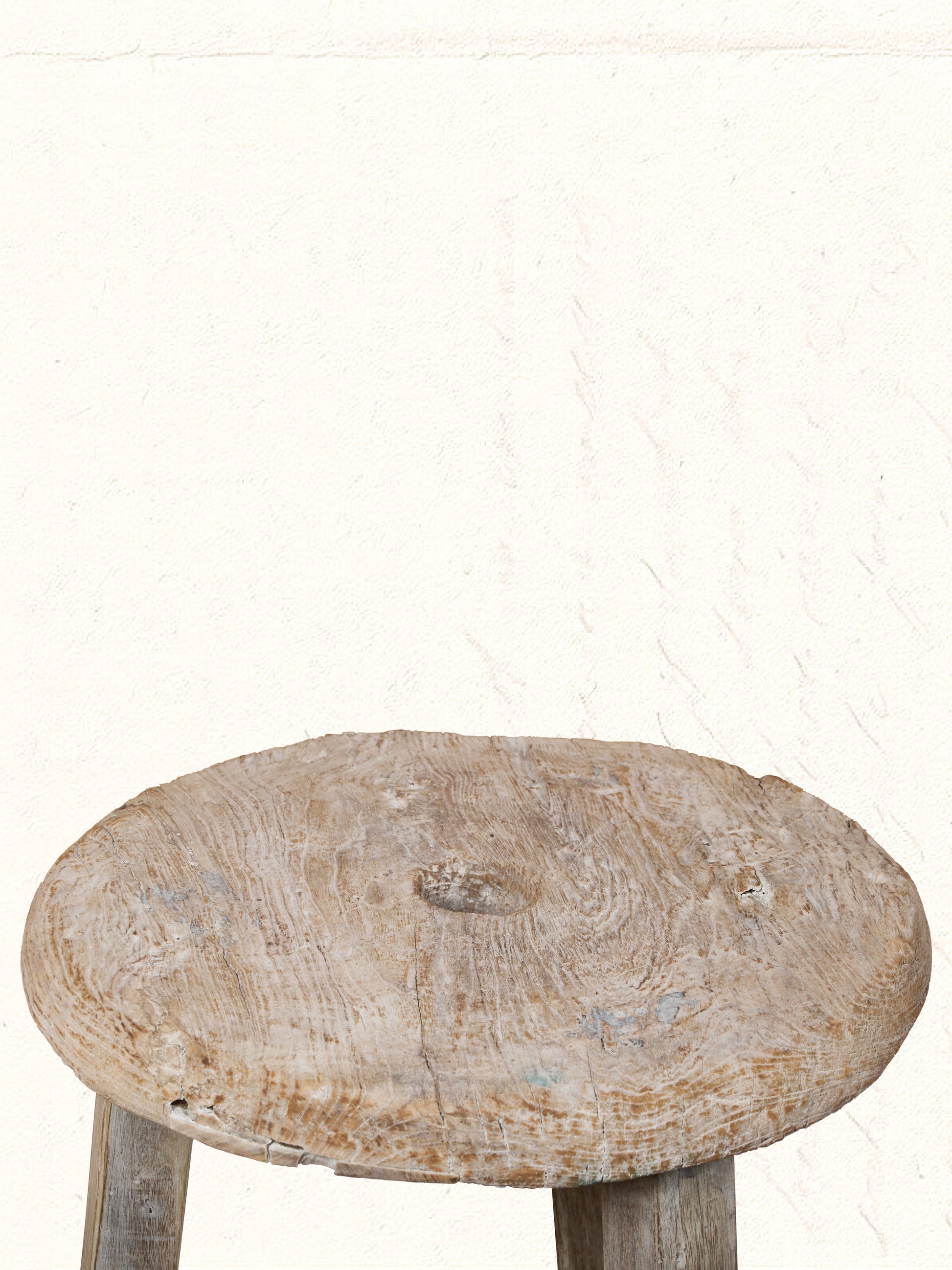 Rustic reclaimed-wood side table with natural grain, no. 2108 - view 2