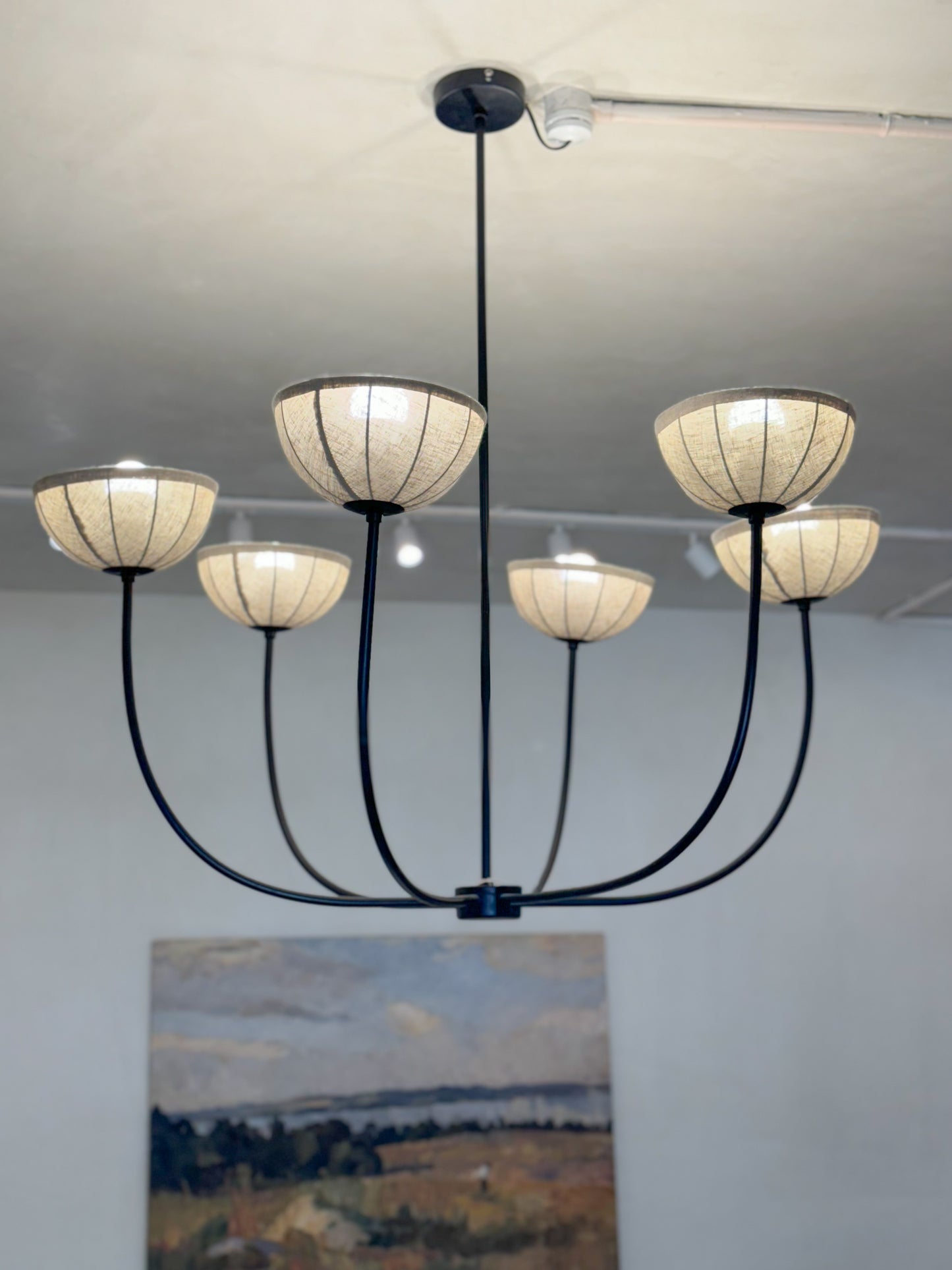 SIX ARM CHANDELIER