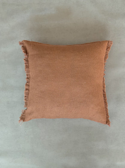 EIVIE CUSHION in BROWN - cotton cushion cover - ALTROVE