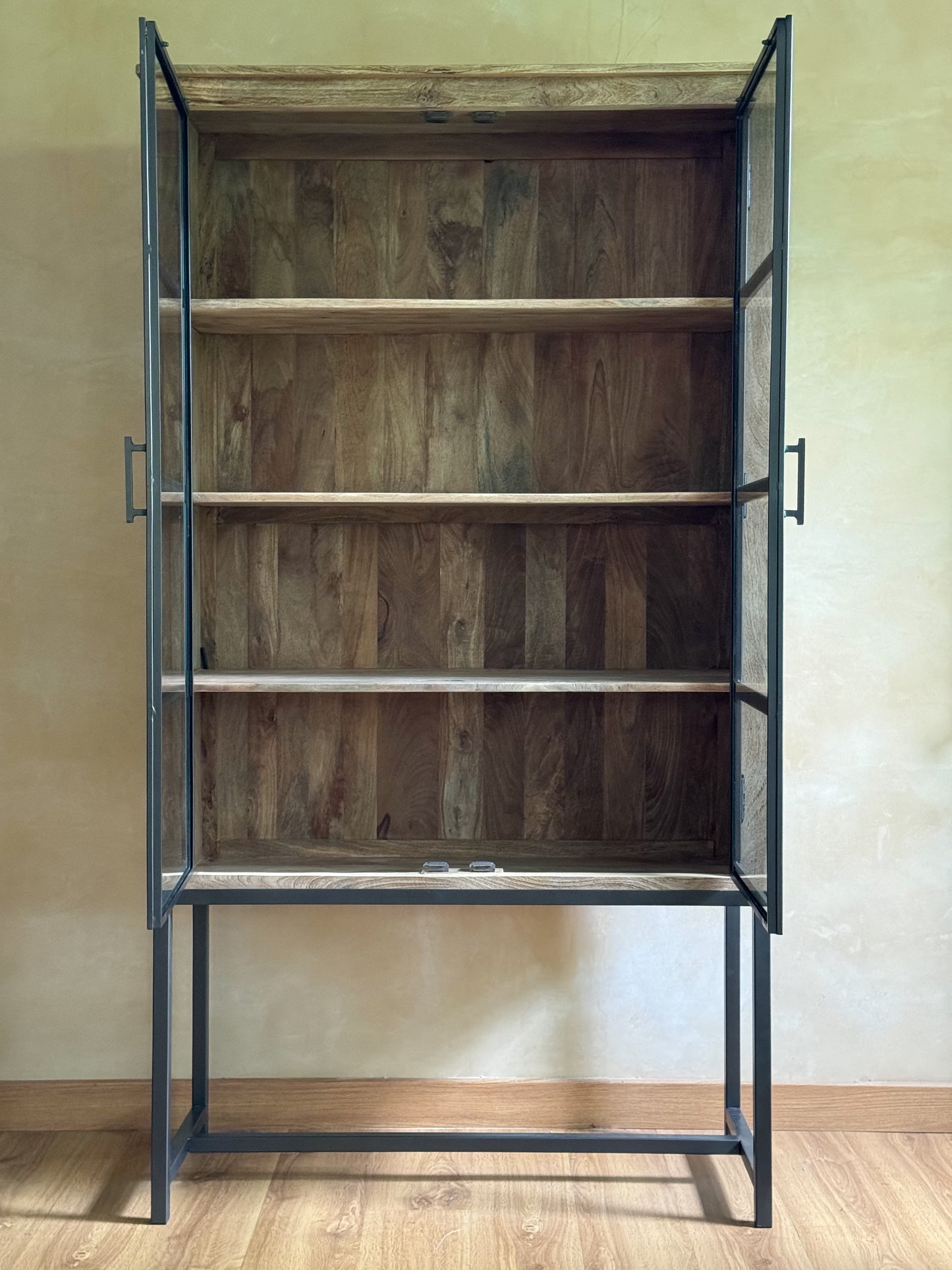 CLAIRE 4 SHELF WIDE CABINET