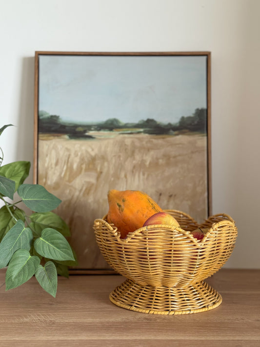 ORION RATTAN FRUIT BOWL