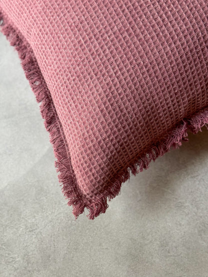 WAFFLE CUSHION in pink-ALTROVE