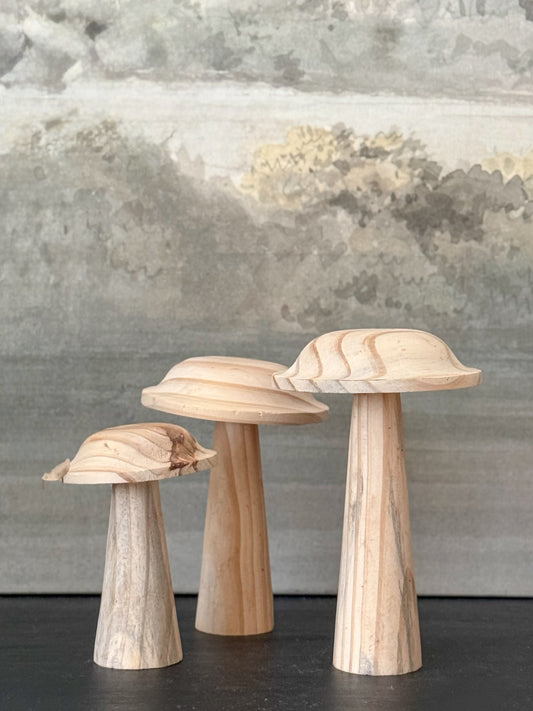 WOODEN MUSHROOMS