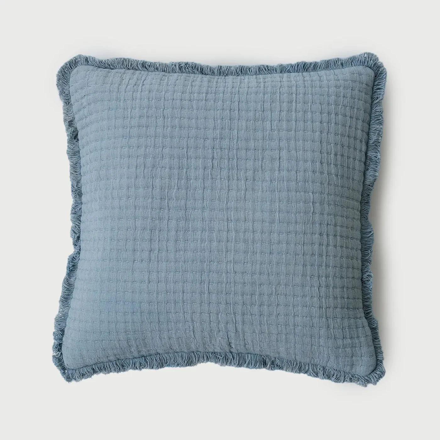 TRAIL BABY BLUE COTTON CUSHION COVER