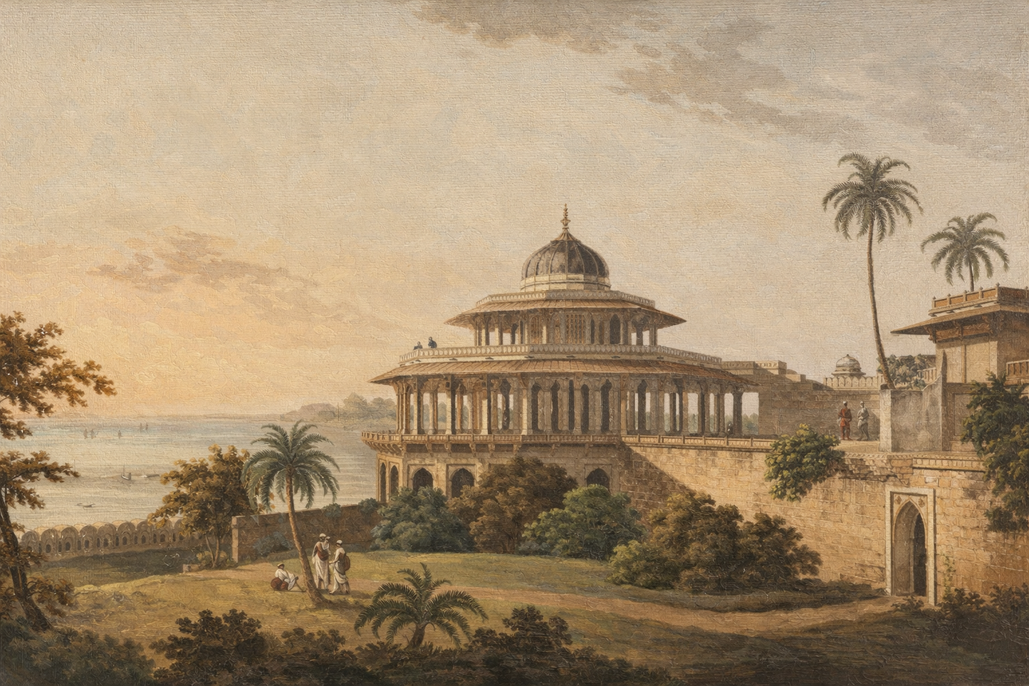 CHALEES SATOON BY THE RIVER JUMNA