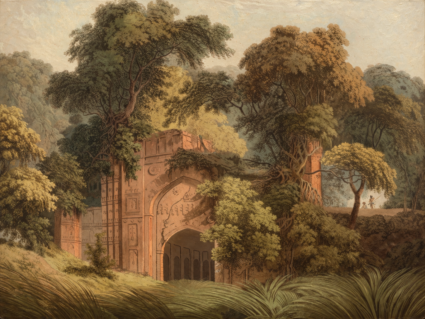 RUINS AT THE ANCIENT CITY OF GAUR- vintage wall art - ALTROVE