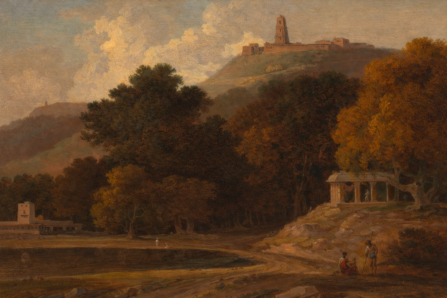 LANDSCAPE ART AT DUSK - vintage wall art - ALTROVE