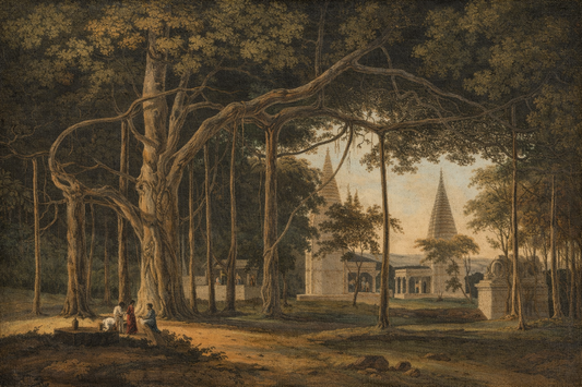 UNDER THE BANYAN TREE- vintage wall art - ALTROVE