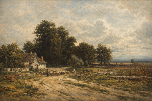 VINTAGE COUNTRYSIDE 01-vintage wall art - ALTROVE