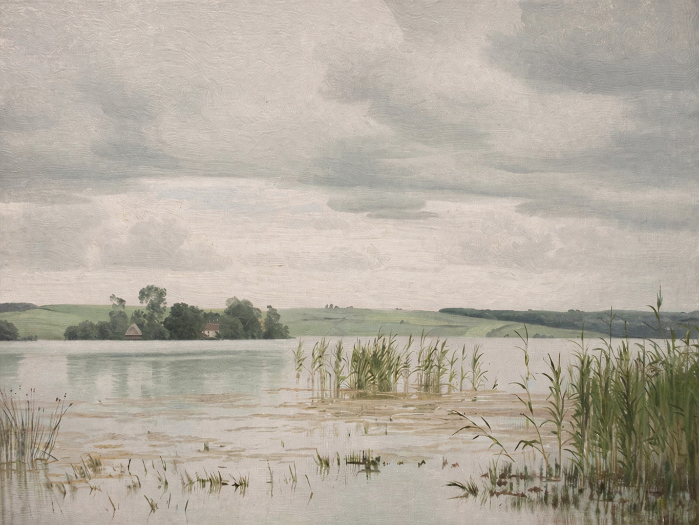 LAKE PRINT LANDSCAPE PAINTING LAKE PAINTING  #170