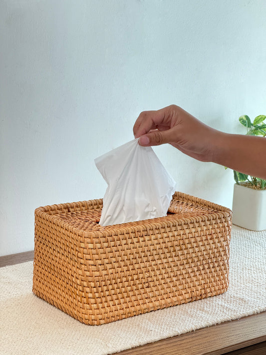 NATURAL TISSUE BOX HOLDER