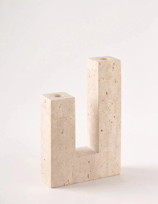 TRAVERTINE CANDLE HOLDER koaliving-1