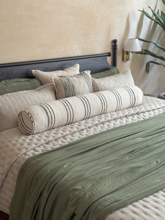 STRIPED BOLSTER CUSHION