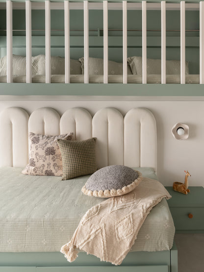 EVELYN CUSHION in GREEN- styled - ALTROVE