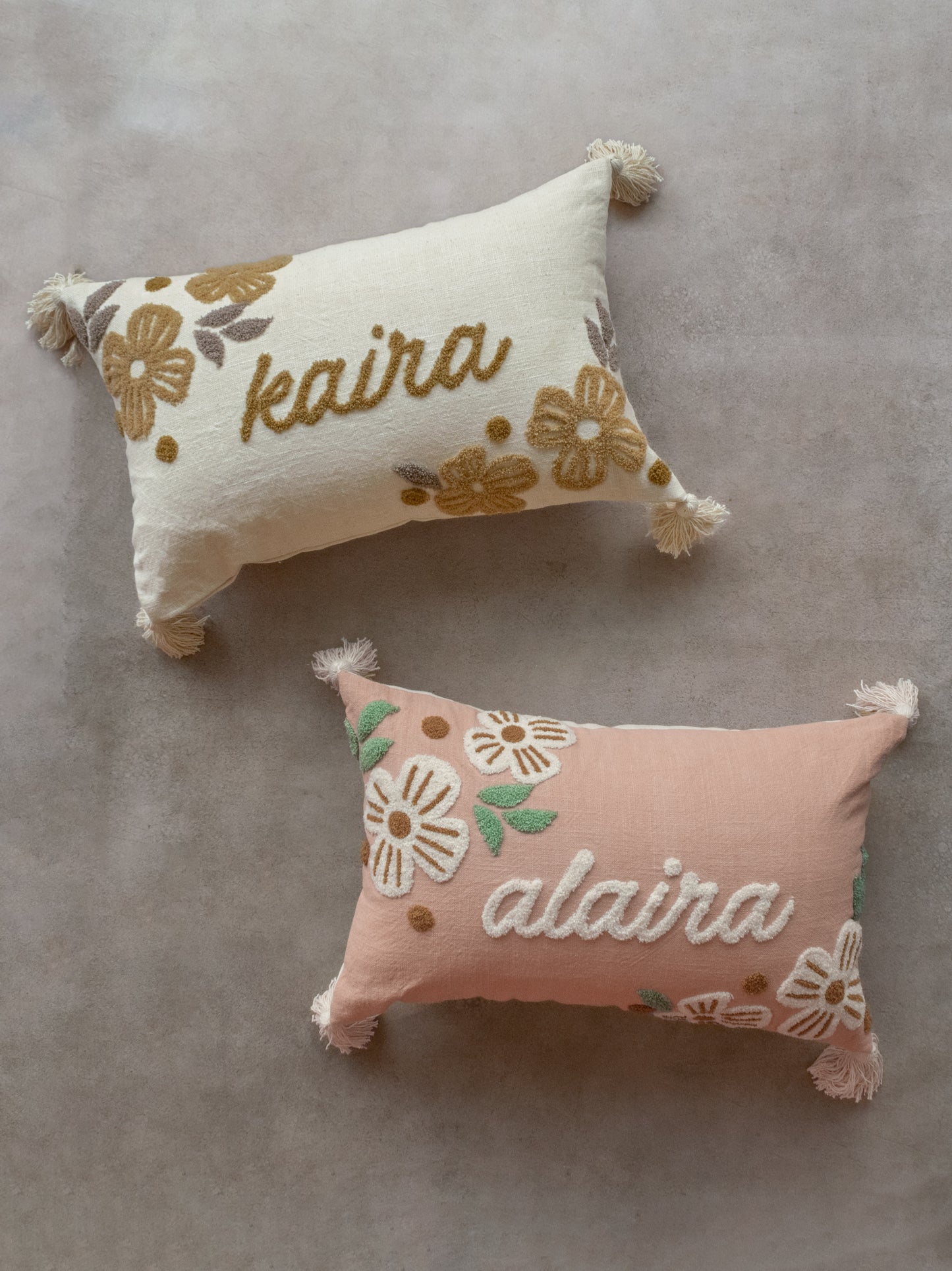 FLORAL NAME CUSHION