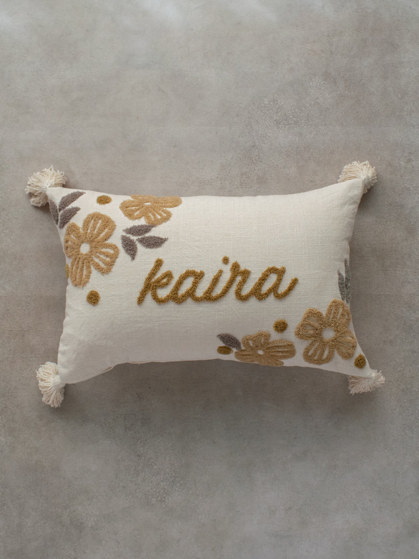 FLORAL NAME CUSHION