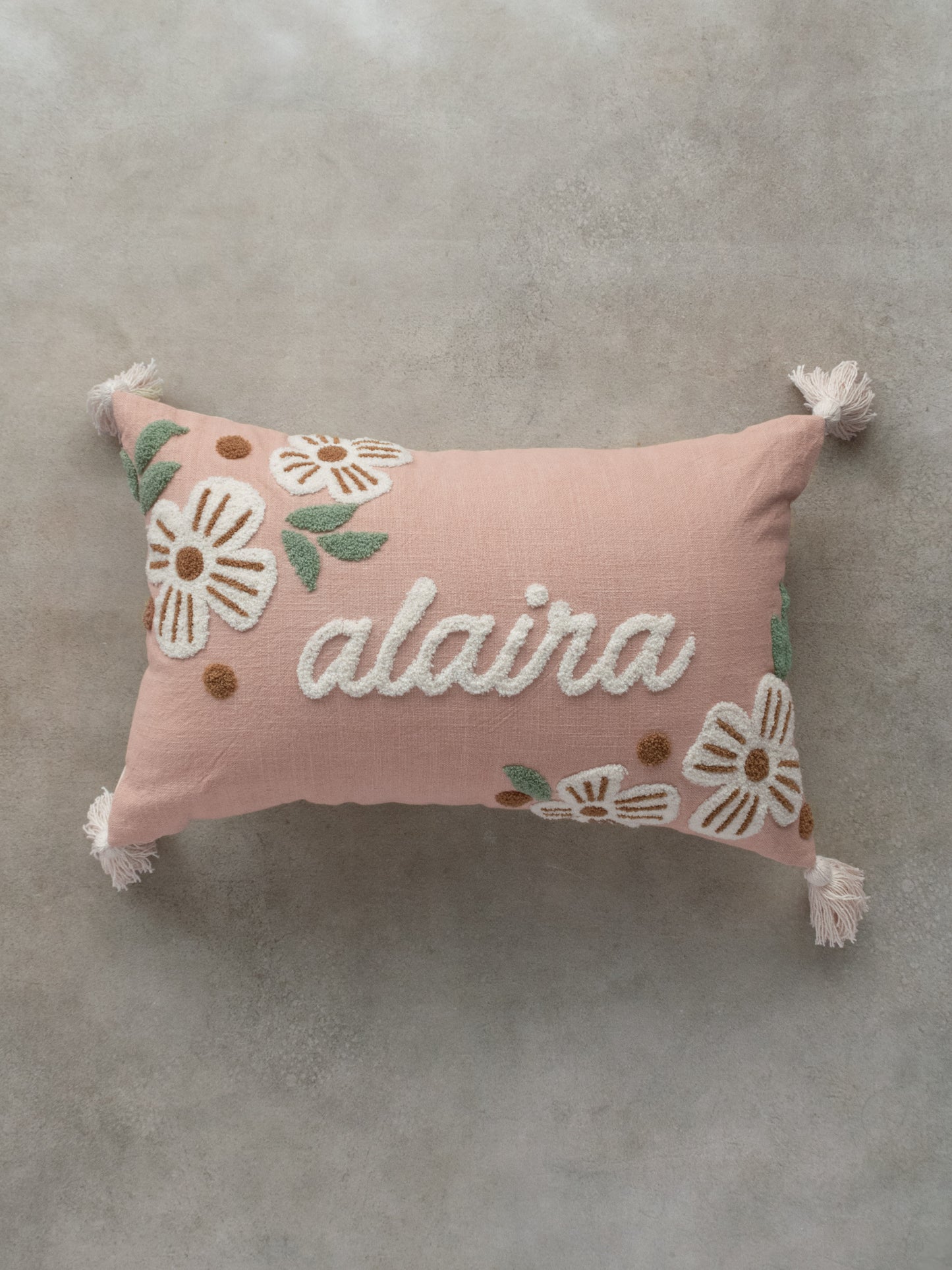 FLORAL NAME CUSHION