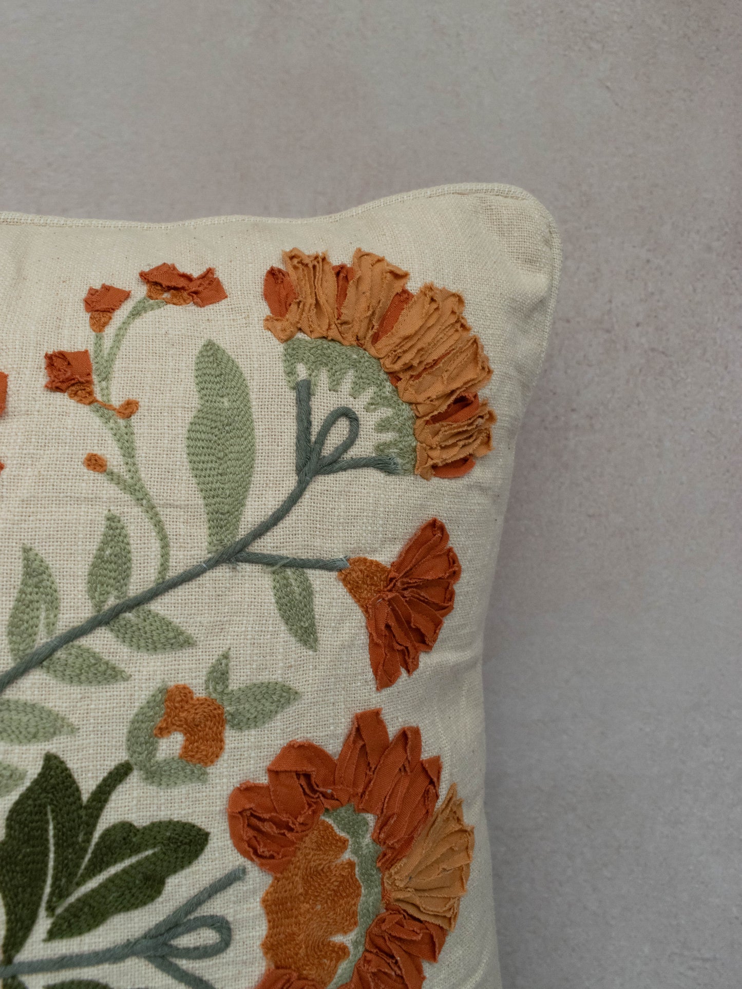 COSMOS EMBROIDERED CUSHION