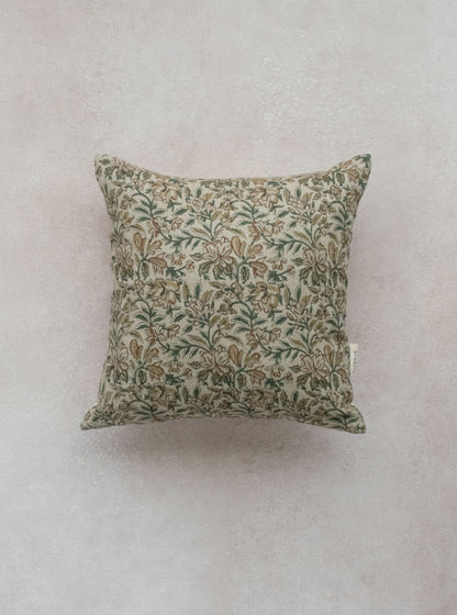 RIDA BLOCKPRINT CUSHION - cotton cushion cover - ALTROVE