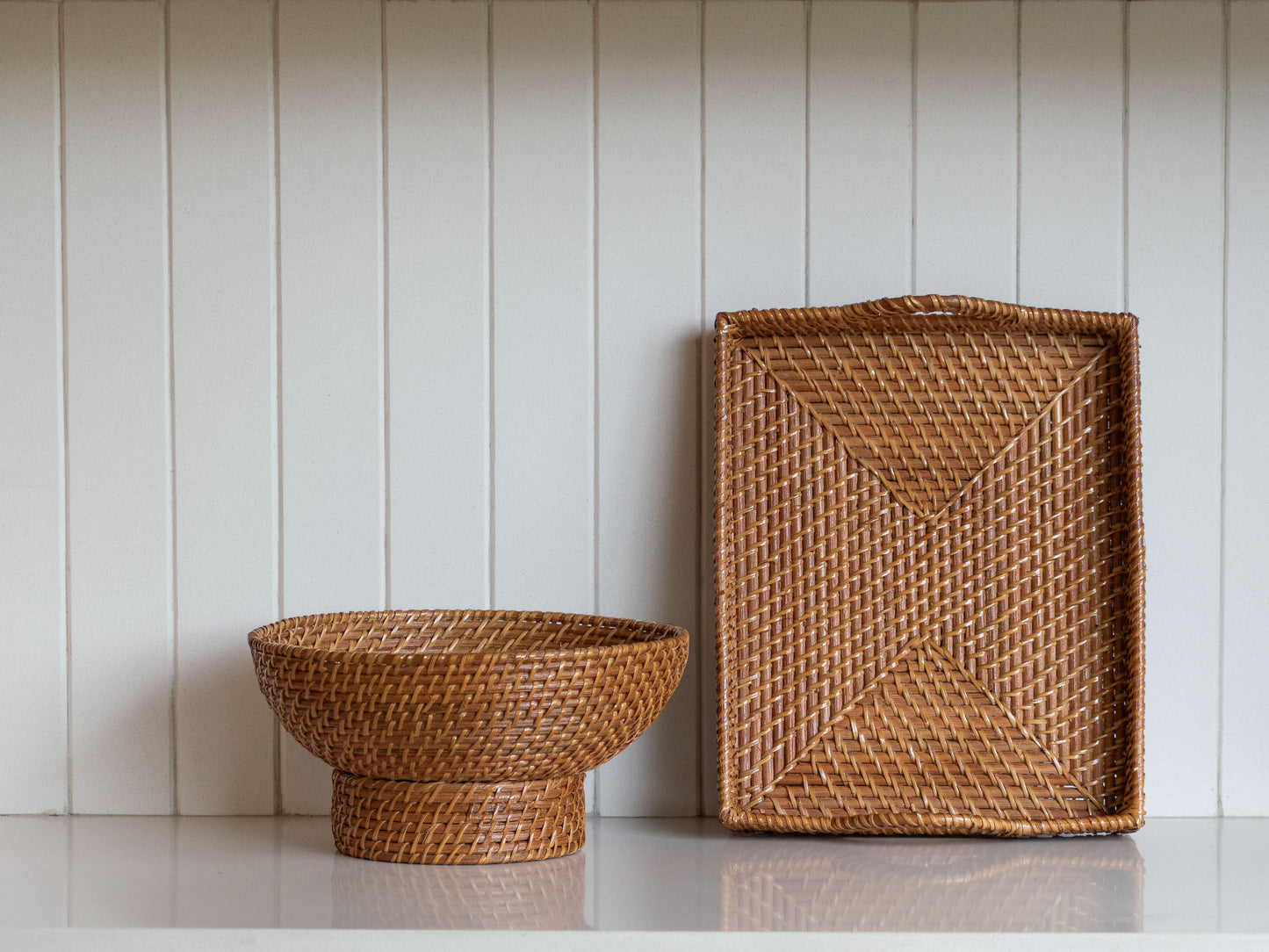 RATTAN FRUIT BOWL