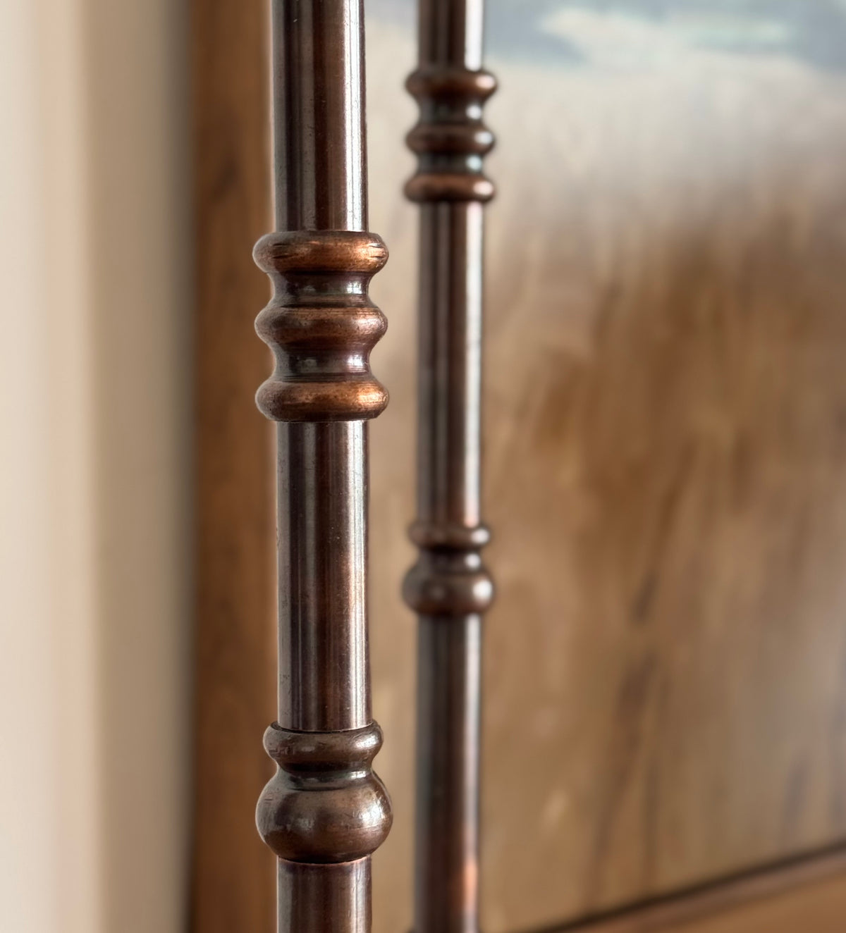 COPPER CANDLE STAND SET