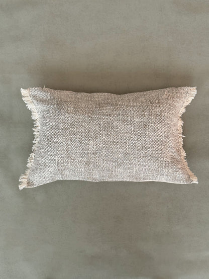 MASIE CUSHION in GREY - cotton cushion cover - ALTROVE