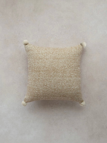 LESLIE CUSHION in BEIGE - cotton cushion cover - ALROVE