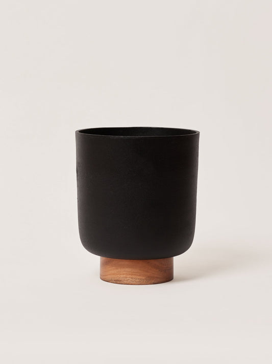Metal & wood planters for indoor plants