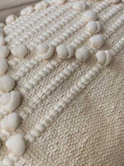 ABDEL CUSHION in IVORY - details - ALTROVE