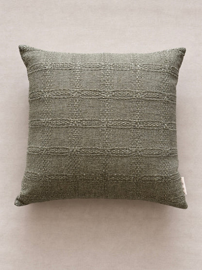 ASHER CUSHION I in GREEN- cotton cushion cover - ALTROVE