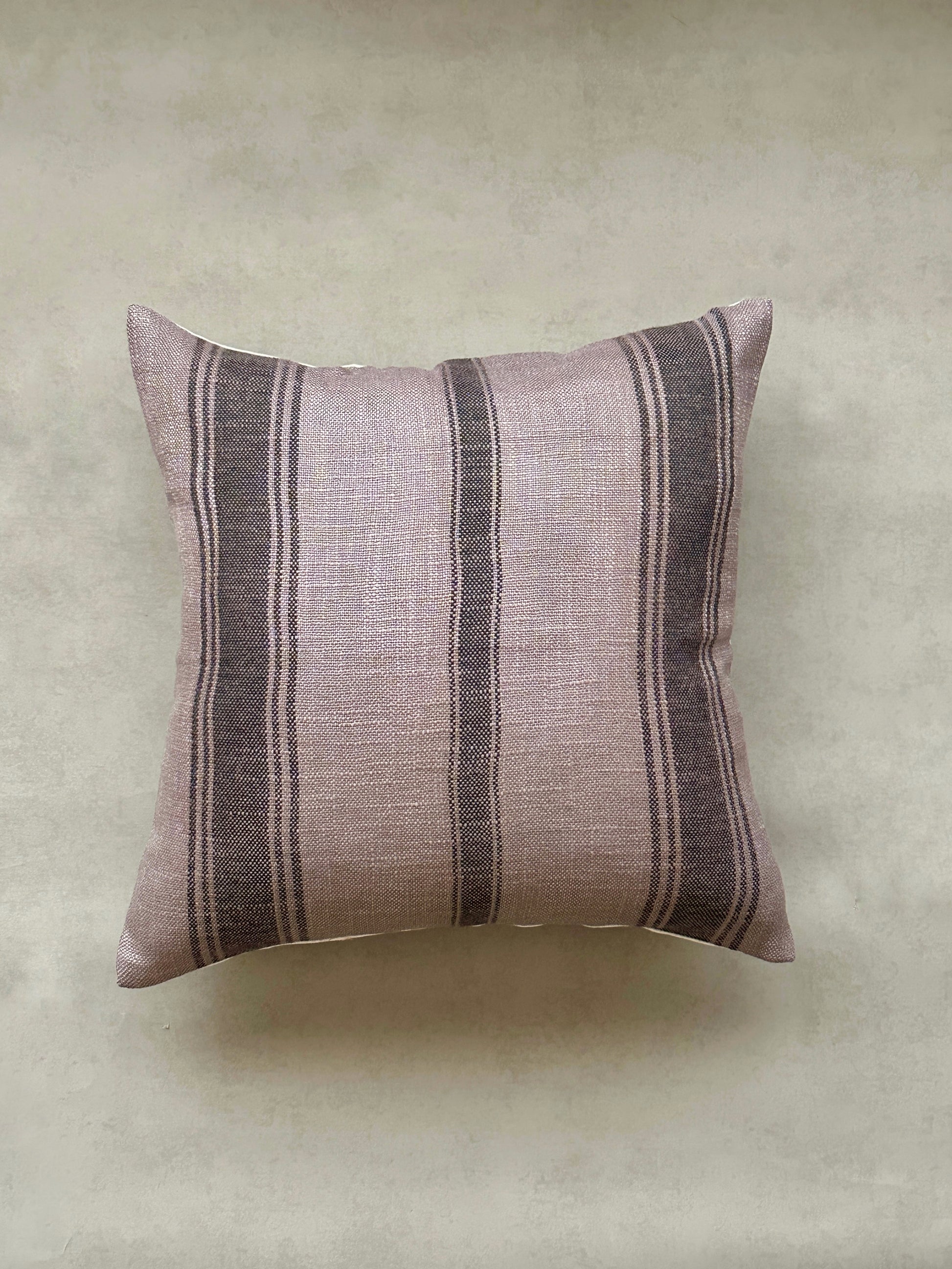 ANTONIO CUSHION in GREY- cotton cushion cover - ALTROVE