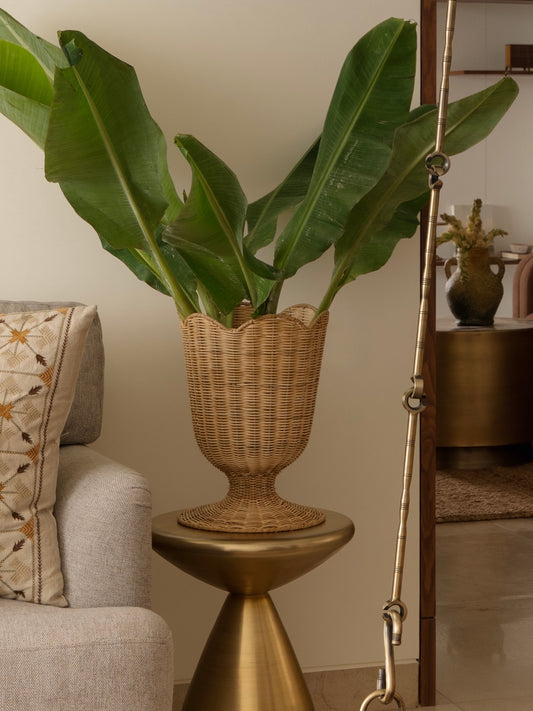 LUNA SCALLOP CANE BASKET