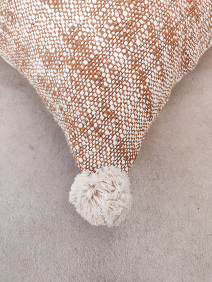 LESLIE CUSHION in RUST- cotton cushion cover - ALROVE