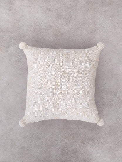 LESLIE CUSHION in BEIGE- cotton cushion cover - ALROVE