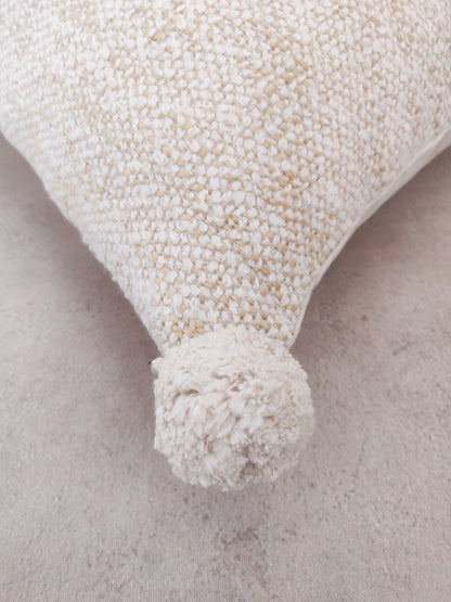 LESLIE CUSHION in BEIGE - cotton cushion cover - ALROVE