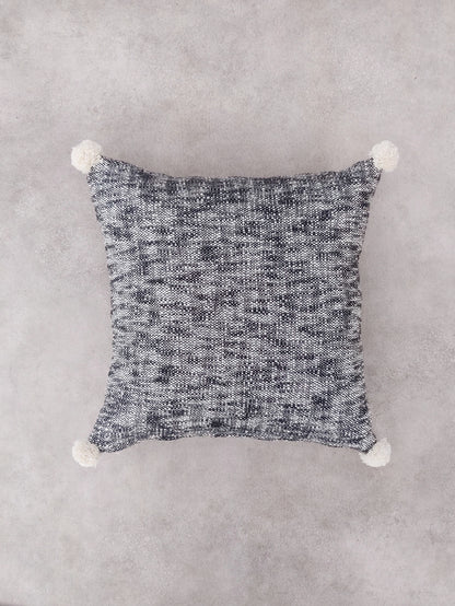 LESLIE CUSHION in BLACK - cotton cushion cover - ALROVE