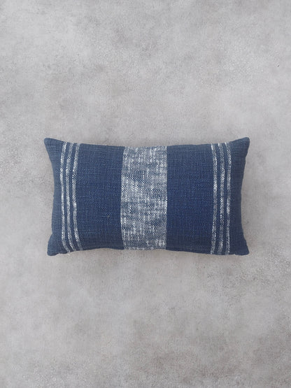 Blue and white Rectangle Cushion Cover