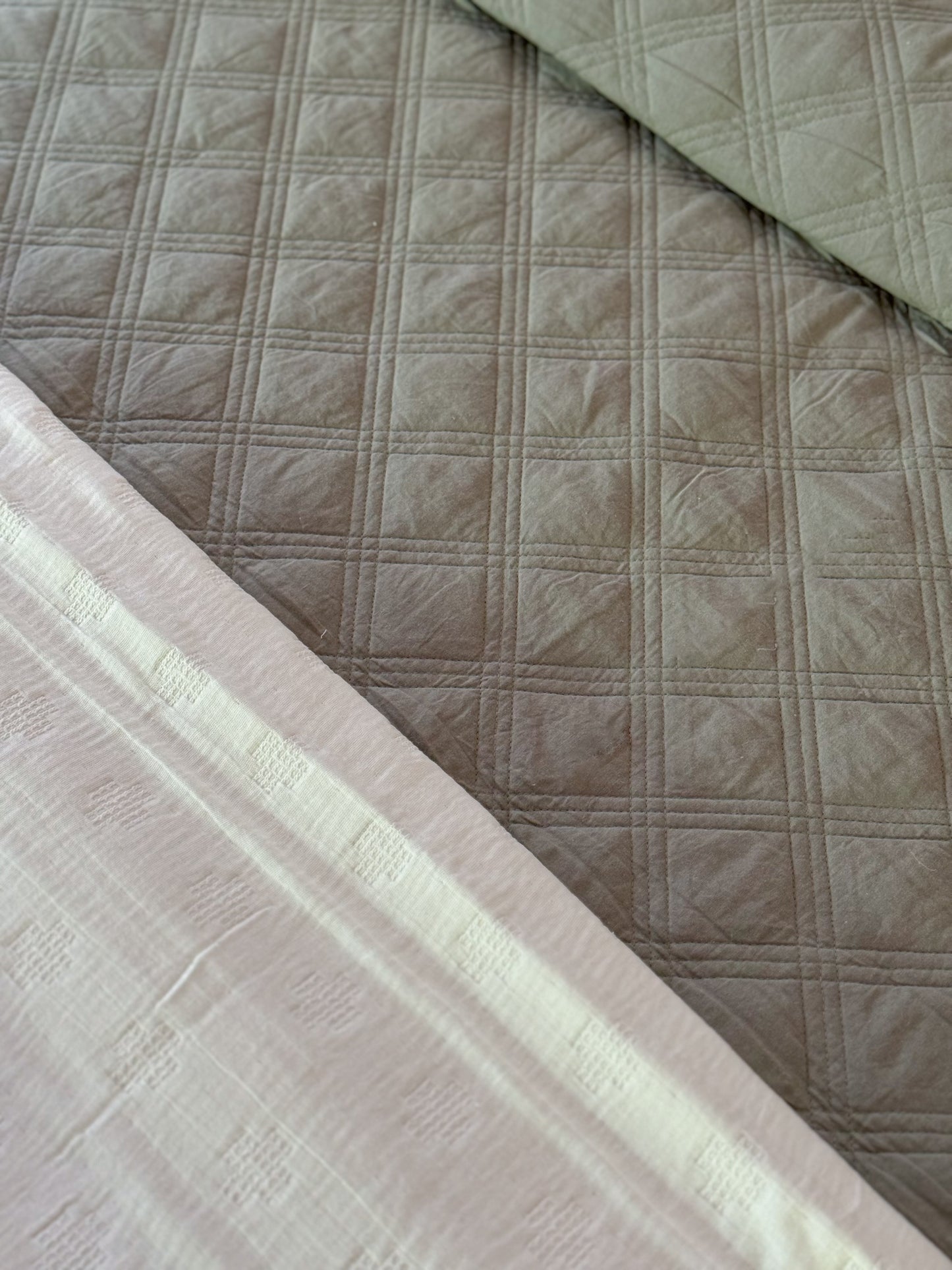 THEO CHECKERED BEDDING - GREEN