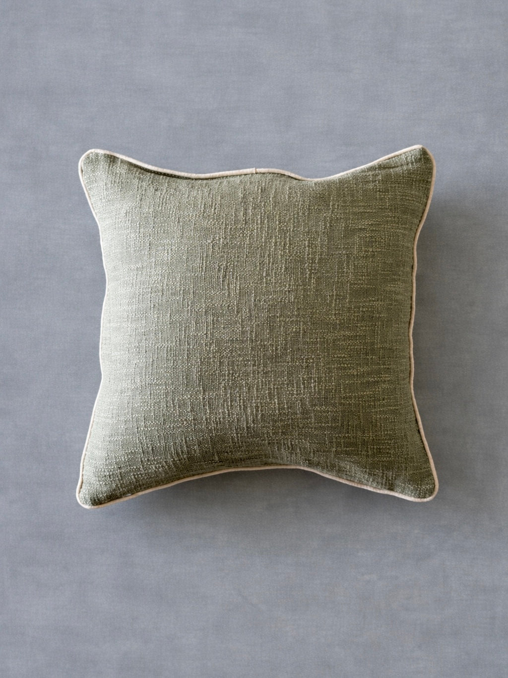 SAMUEL CUSHION in GREEN - cotton cushion cover - ALTROVE 