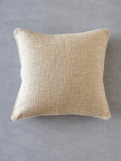 SAMUEL CUSHION in BEIGE - cotton cushion cover - ALTROVE 