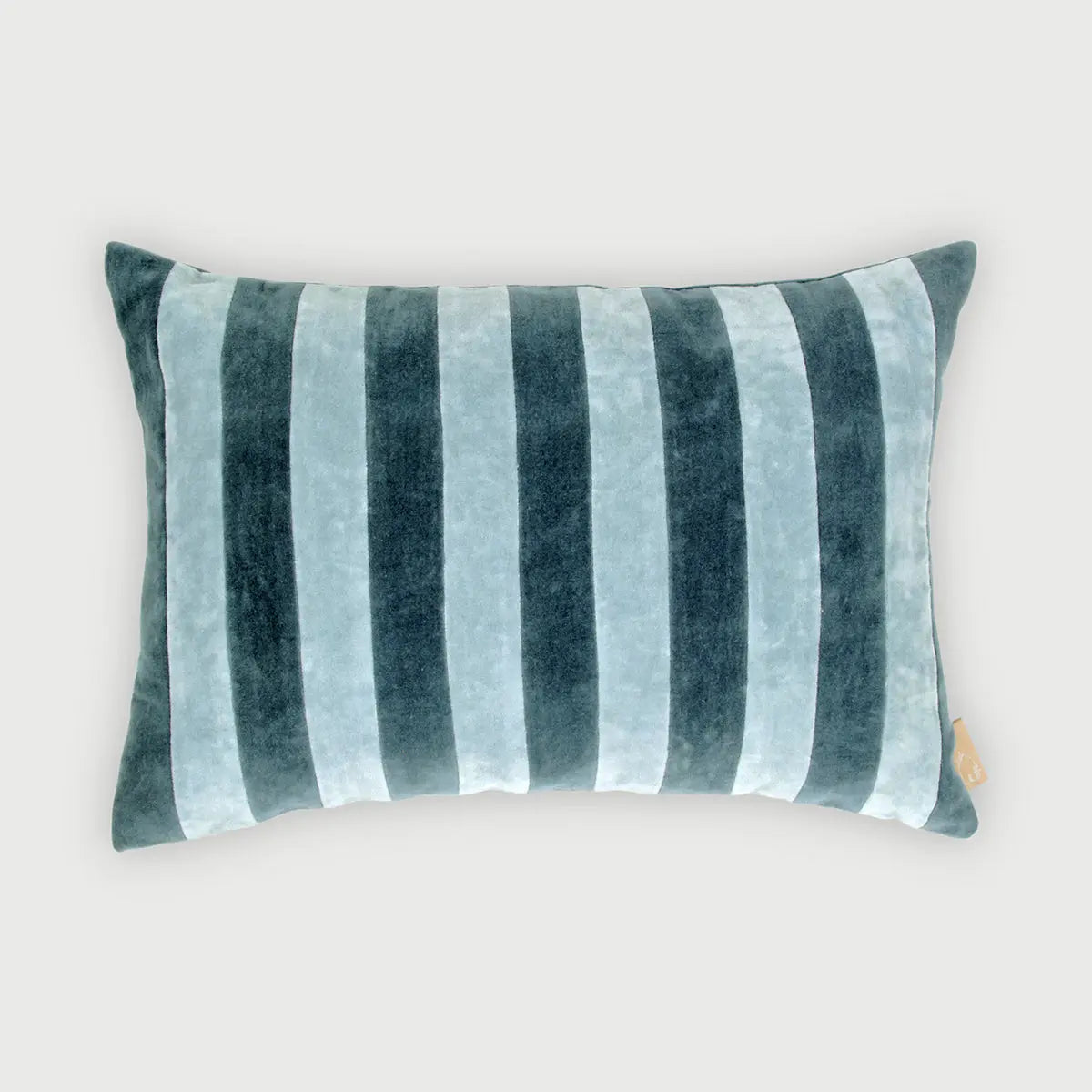 HOLLY AZURE STRIPED OBLONG CUSHION COVER