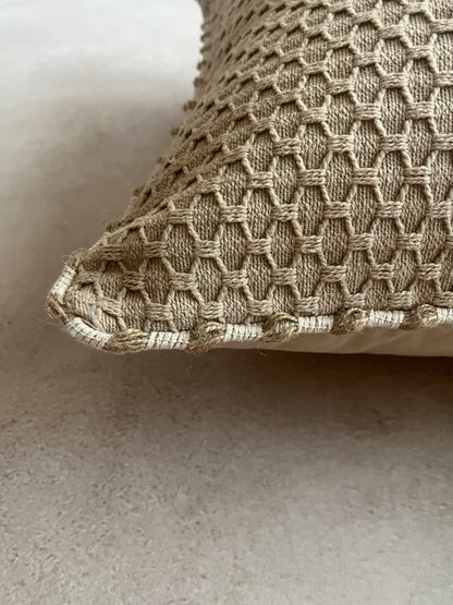KYRA CUSHION in BEIGE - details - ALTROVE