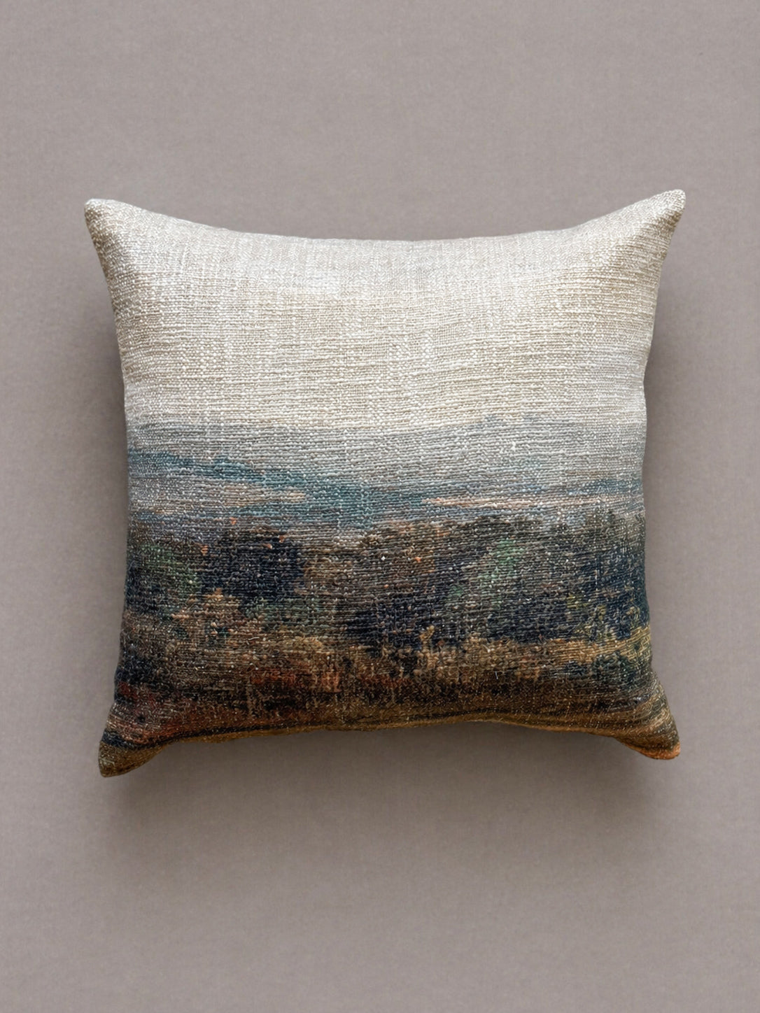 HORIZON CUSHION in green - cotton cushion cover - ALTROVE