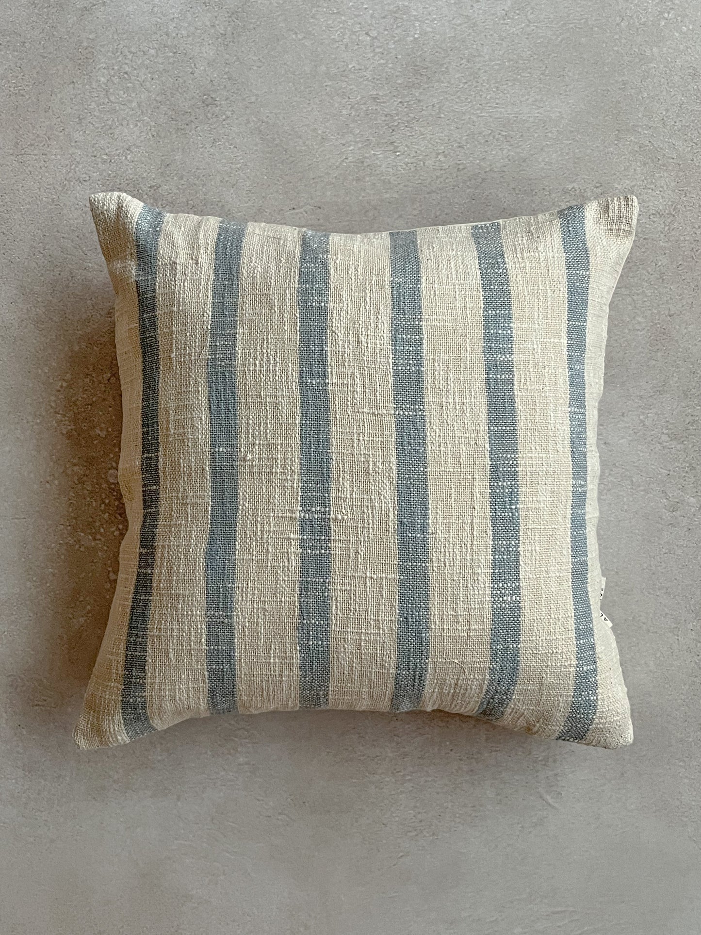 White and Blue Striped Cushion Cover