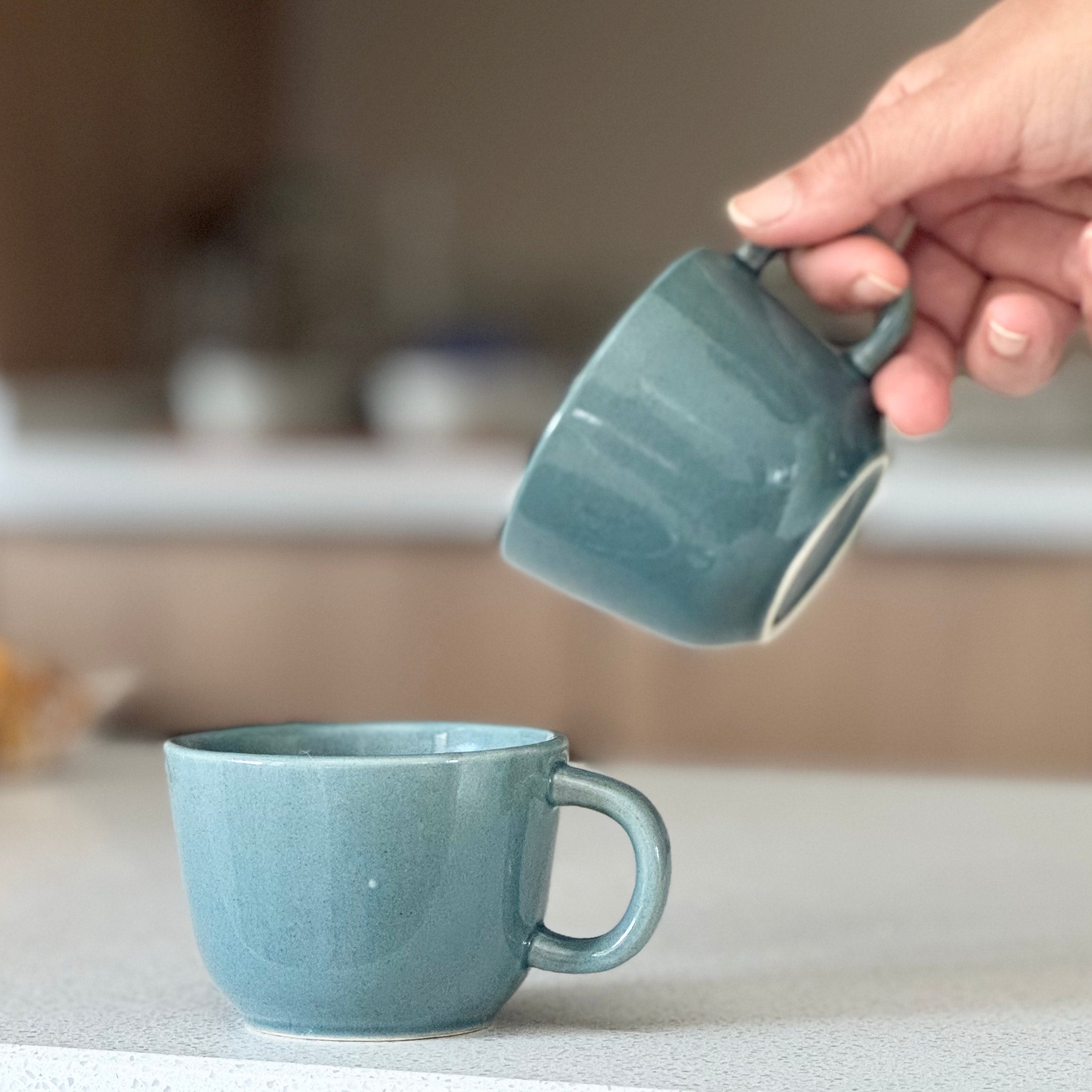 TIDE AND TERRA COFFEE MUGS SET OF 2 - ceramics - LIVINGCLAY