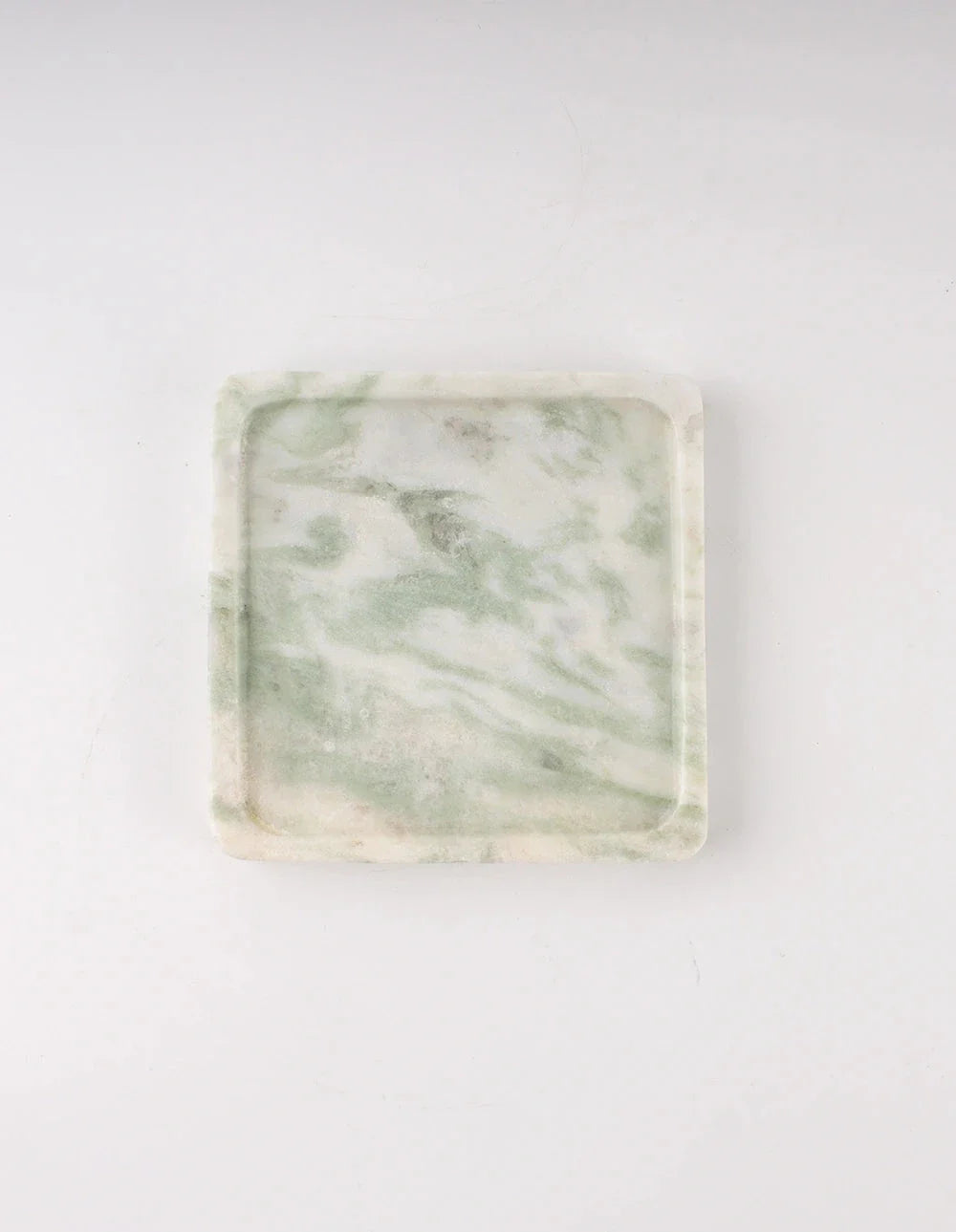 FORM MARBLE TRAY - LARGE - WHITE & GREEN koaliving-1