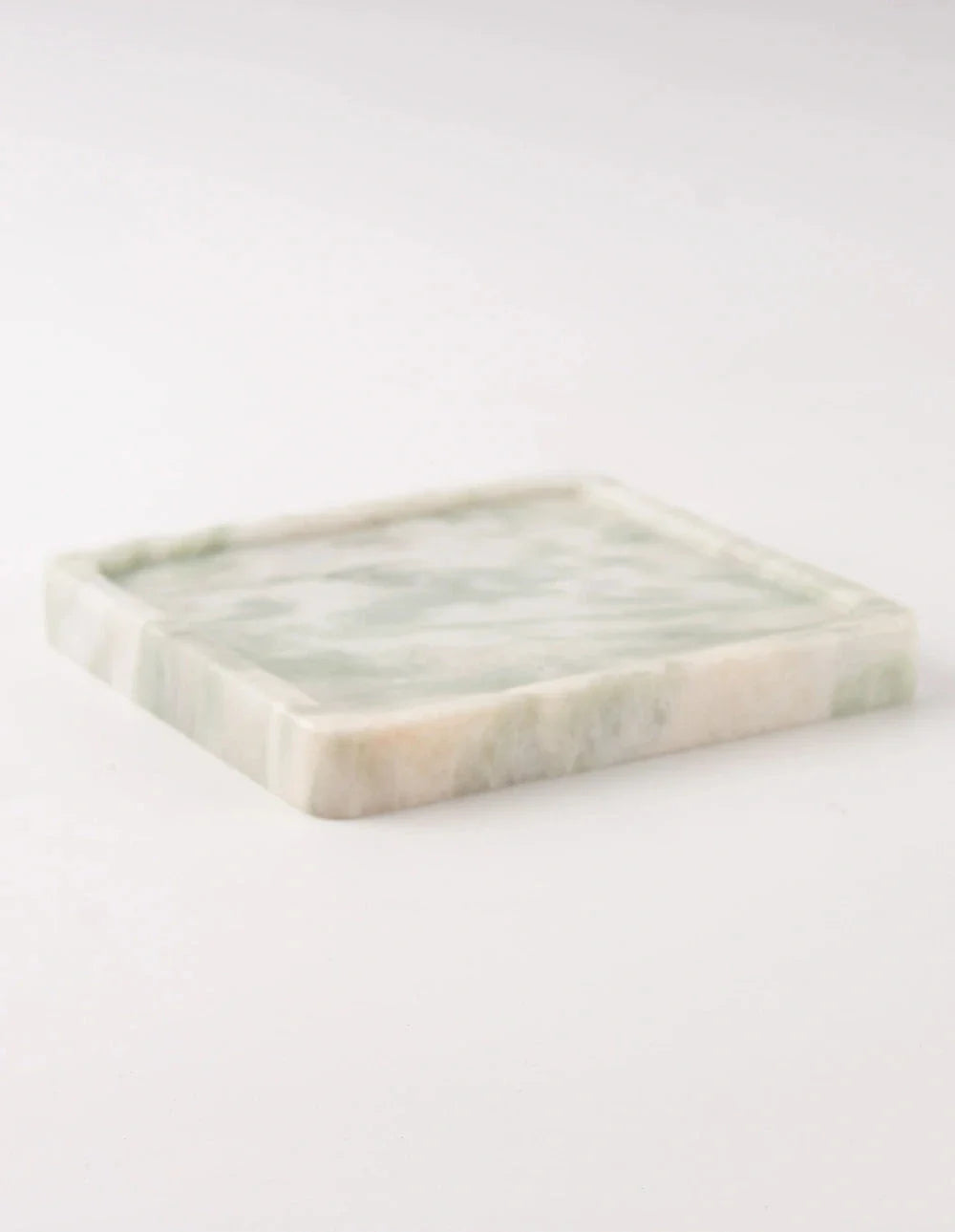 FORM MARBLE TRAY - LARGE - WHITE & GREEN koaliving-1