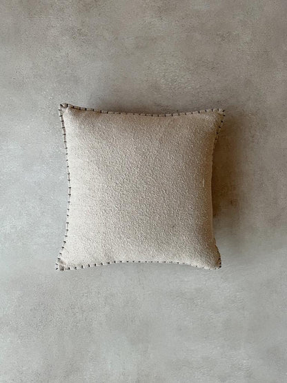 AMY BOUCLE CUSHION in BEIGE- boucle cushion cover - ALTROVE